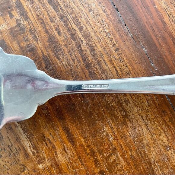 Silverplate Vintage “Extra Plate” Cold Meat Fork - Picture 7 of 8